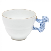 Herend Mug with Monkey Handle - Blue
