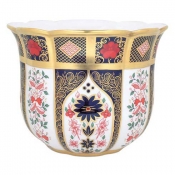 Royal Crown Derby Old Imari Solid Gold Band  Gardenia Planter