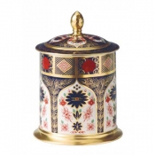 Royal Crown Derby Old Imari Solid Gold Band Storage Jar