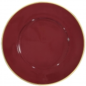 Anna Weatherley Charger - Crimson