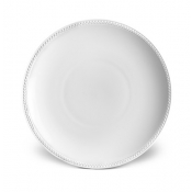 L'Objet Soie Tressee White Soup Plate
