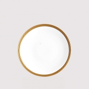L'Objet Soie Tressee Gold Dessert Plate