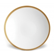 L'Objet Soie Tressee Gold Soup Plate