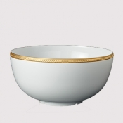 L'Objet Soie Tressee Gold Serving Bowl