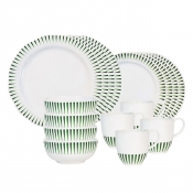 Juliska Sitio Stripe Basil 16 Piece Set