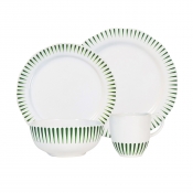 Juliska Sitio Stripe Basil 4 Piece Setting
