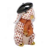 Herend Beret Bunny - Rust
