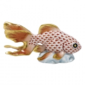 Herend Fantail Goldfish - Rust