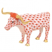 Herend Texas Longhorn - Rust