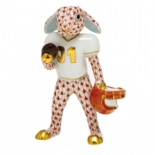 Herend Football Bunny - Rust