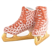 Herend Pair of Ice Skates - Rust