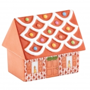 Herend Cozy Gingerbread House Rust