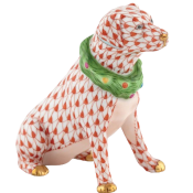 Herend Holiday Dog - Rust