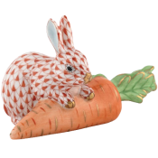 Herend Carrot Love Bunny - Rust