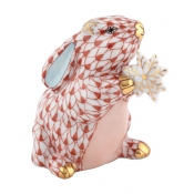 Herend Snowflake Bunny - Rust