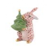 Herend Christmas Tree Bunny - Rust