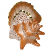 Herend Conch Shell Rust