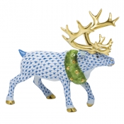 Herend Holiday Reindeer - Blue