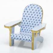 Herend Adirondack Chair Blue