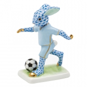 Herend Soccer Bunny - Blue