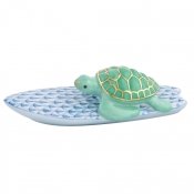 Herend Surfing Turtle - Blue / Green