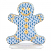 Herend Gingerbread Man - Blue