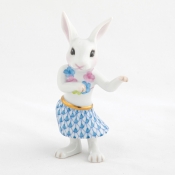 Herend Hula Bunny Blue