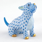 Herend Singing Westie - Blue