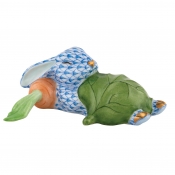Herend Slumber Bunny Blue