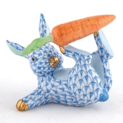 Herend Juggler Bunny - Blue