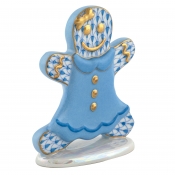 Herend Gingerbread Girl - Blue
