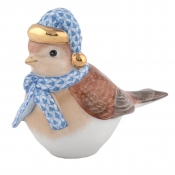 Herend Winter Bird - Blue