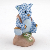 Herend Hiking Bear - Blue