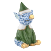 Herend Elf Piggy - Blue