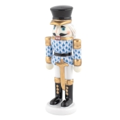 Herend Nutcracker With Sword - Blue