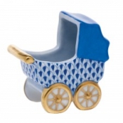 Herend Baby Carriage Sapphire