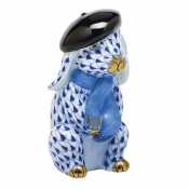Herend Beret Bunny - Sapphire