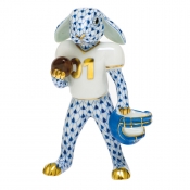 Herend Football Bunny - Sapphire