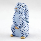 Herend Standing Lop Ear Bunny - Sapphire