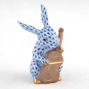 Herend Cello Bunny - Sapphire