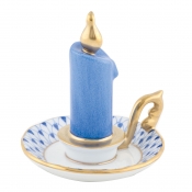 Herend Glowing Candlestick - Sapphire