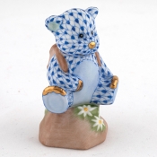 Herend Hiking Bear - Sapphire