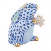 Herend Snowflake Bunny - Sapphire