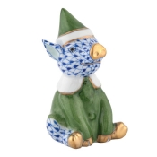 Herend Elf Piggy - Sapphire