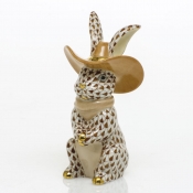Herend Cowboy Bunny - Chocolate