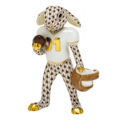 Herend Football Bunny - Chocolate