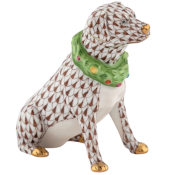 Herend Holiday Dog - Chocolate