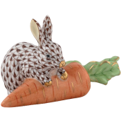 Herend Carrot Love Bunny - Chocolate