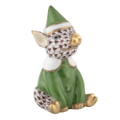 Herend Elf Piggy - Chocolate