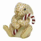 Herend Candy Cane Bunny - Butterscotch